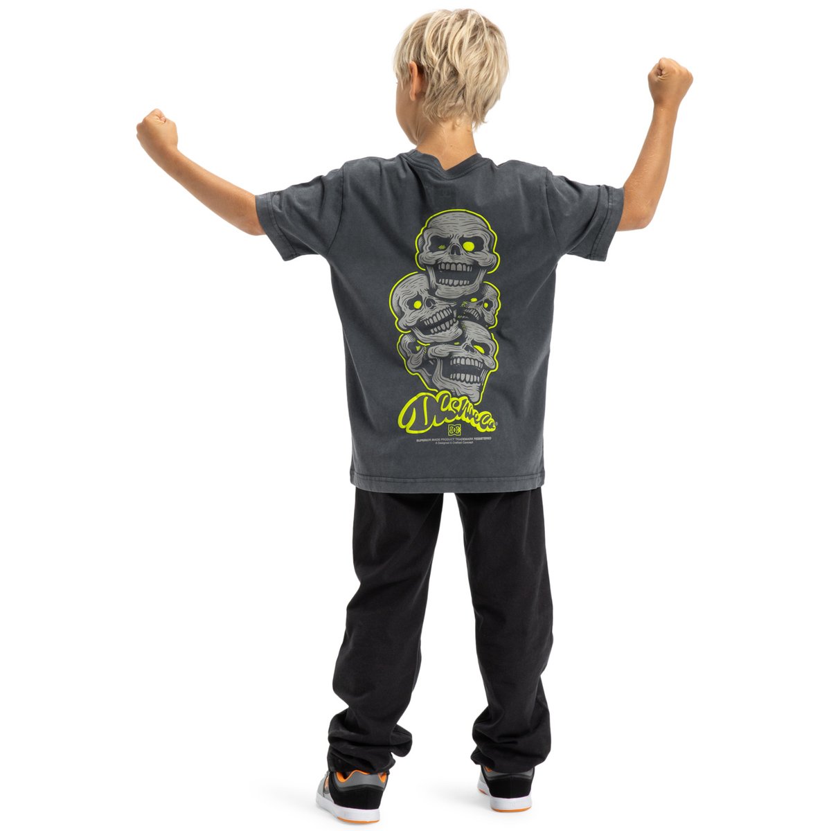 T-shirt à manches courtes LAUGH STACK. noir black, DC SHOES
