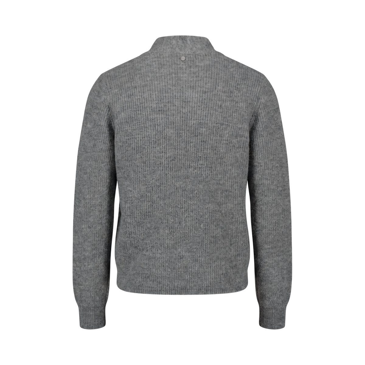 Pull-over en maille à col droit true grey melange, ZERO