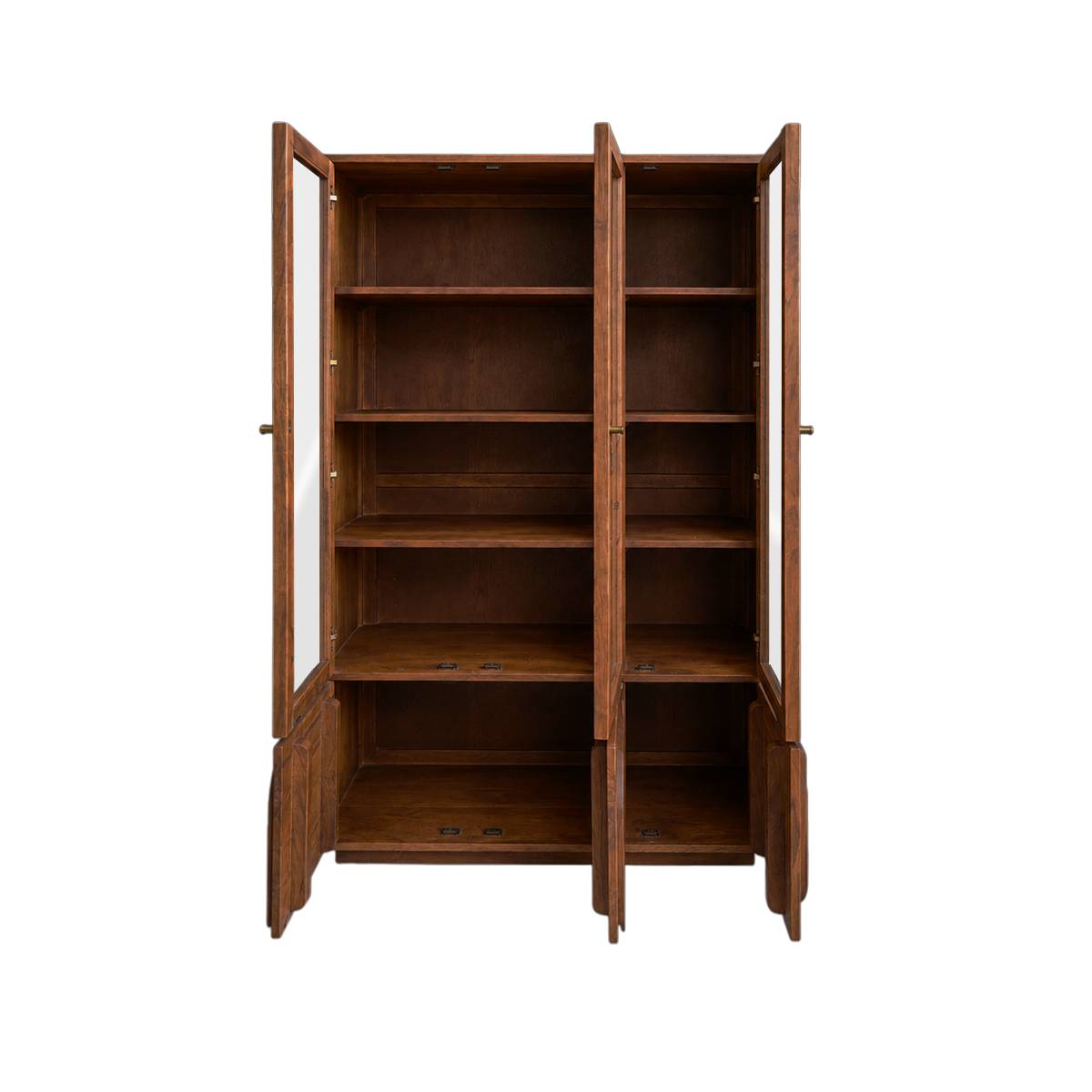 Vaisselier en bois de manguier LAURENT bois foncé, MADE IN MEUBLES