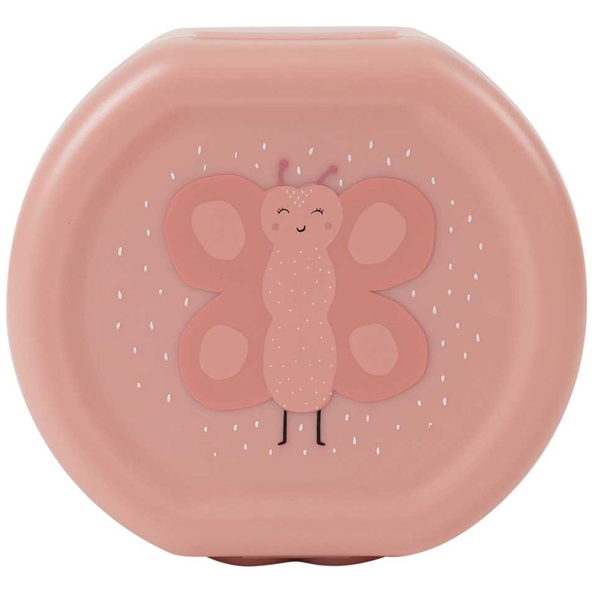 Lot de 2 boîtes à goûter à clip rose, blanc, noir, TRIXIE