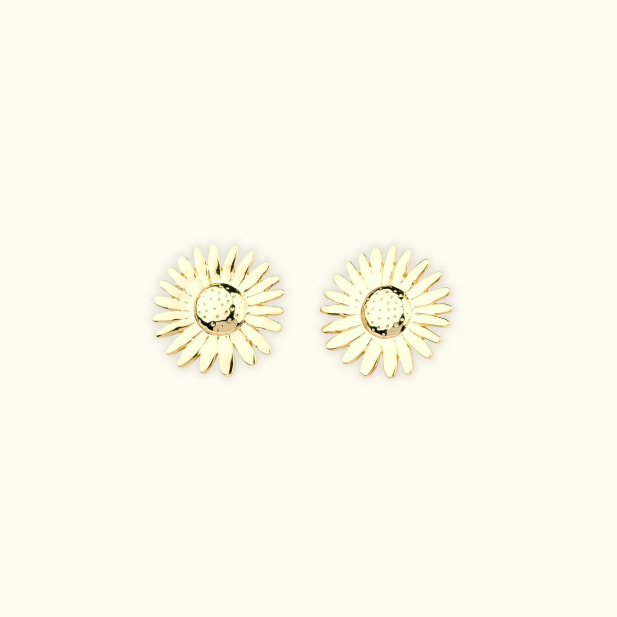 Boucles d'oreilles TOURNESOL doré, COUCOU SUZETTE