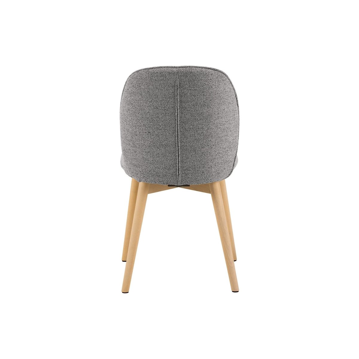 Chaises scandinaves en tissu bouclette (lot de 2) - ALIX gris, HELLIN, DEPUIS 1862