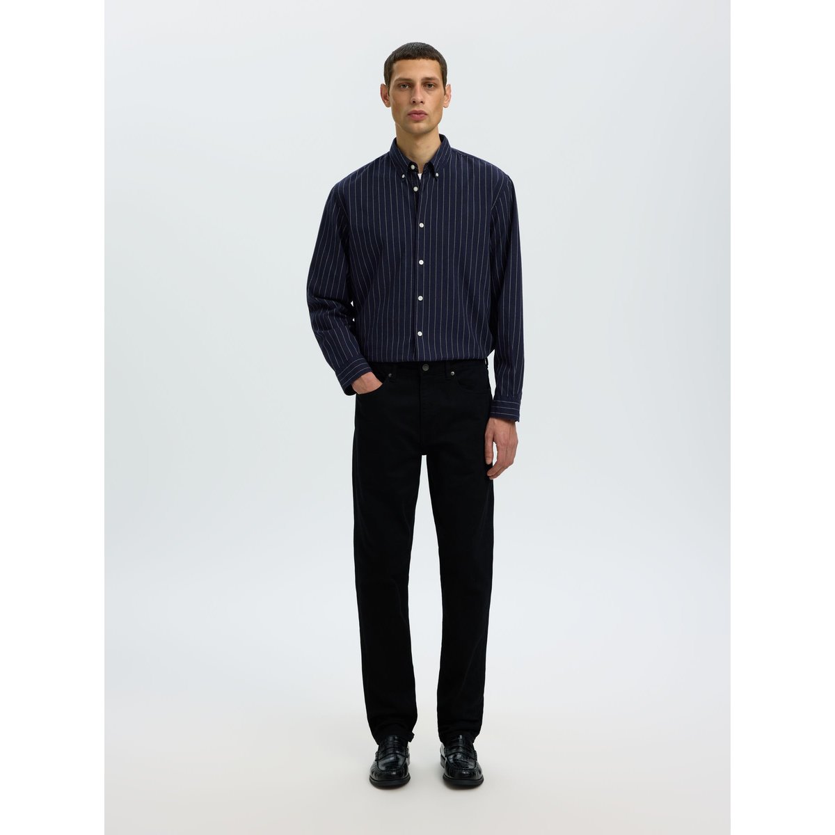 Jean Slim black denim, SELECTED