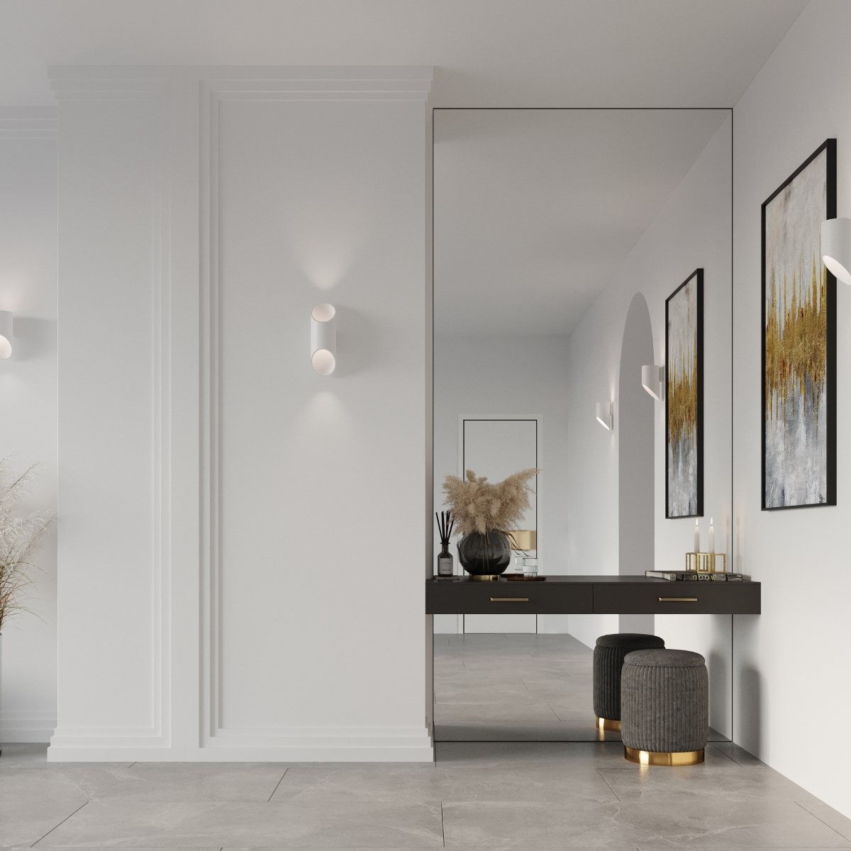 Applique Aluminium Blanc G9 1 Penne 20 blanc, EDEN