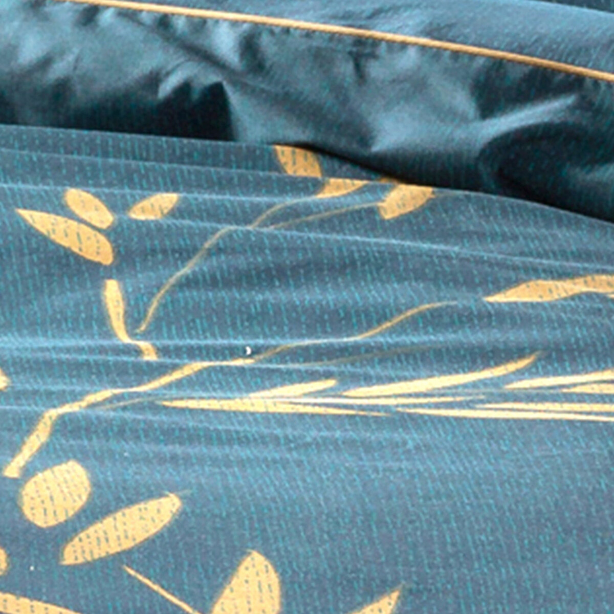 Dekbedovertrek in perkal Izumi bedrukt blauw, LA REDOUTE INTERIEURS