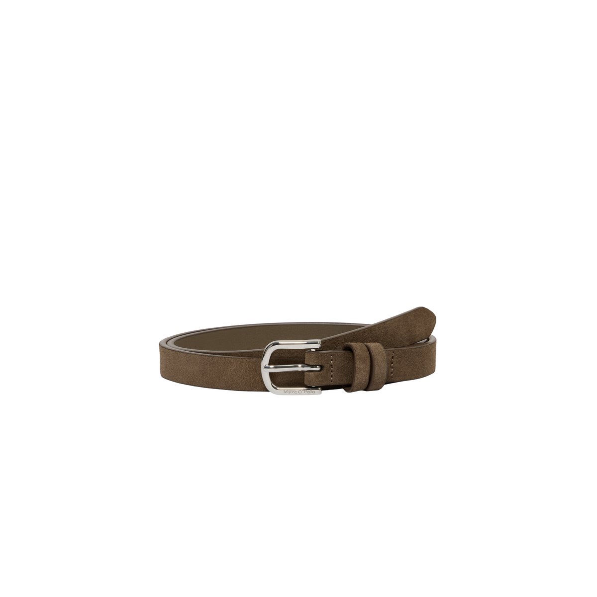 Ceinture modèle Cari en cuir velours souple marron, MARC O'POLO