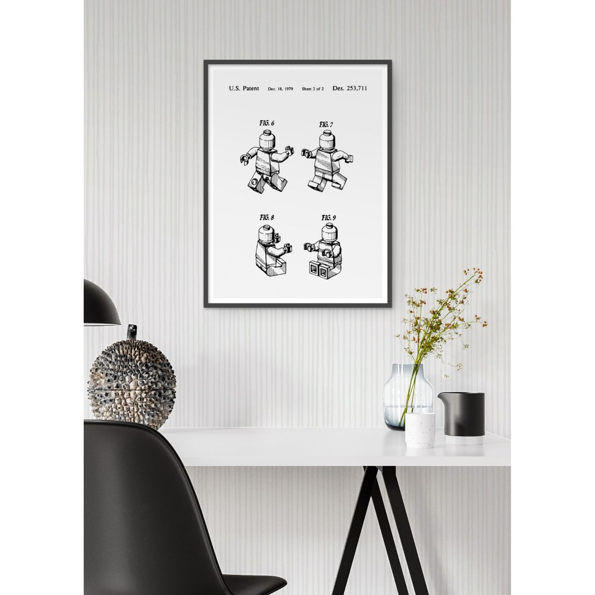 Affiche Brevet Lego blanc, L'AFFICHERIE