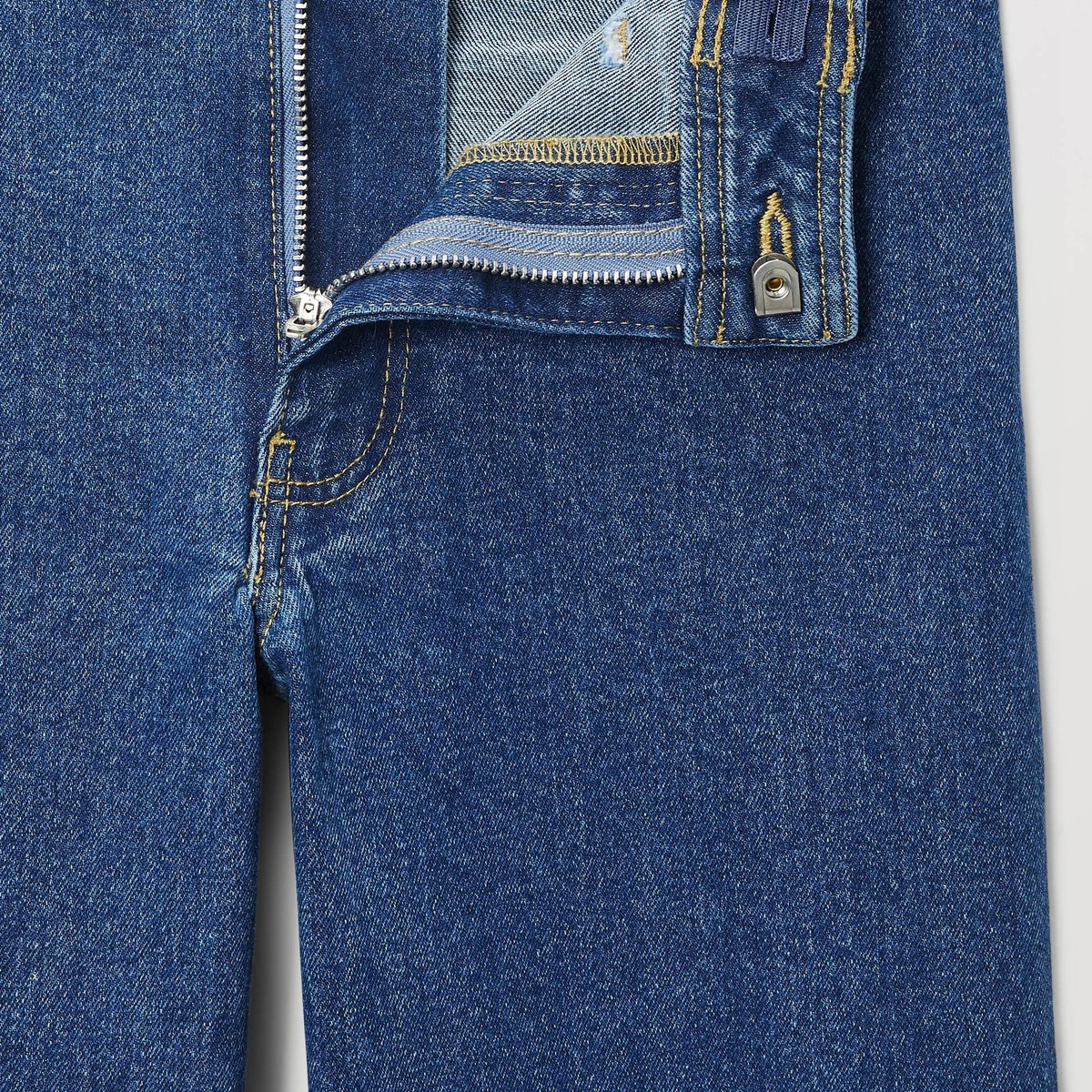 Jean large en coton stone denim, MONOPRIX