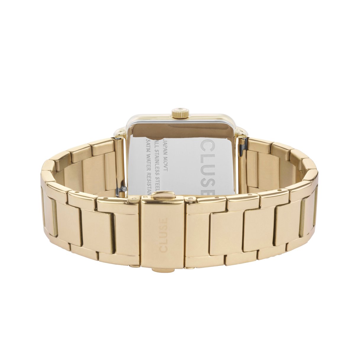 Montre Analogique  LA TÉTRAGONE doré blanc doré, CLUSE