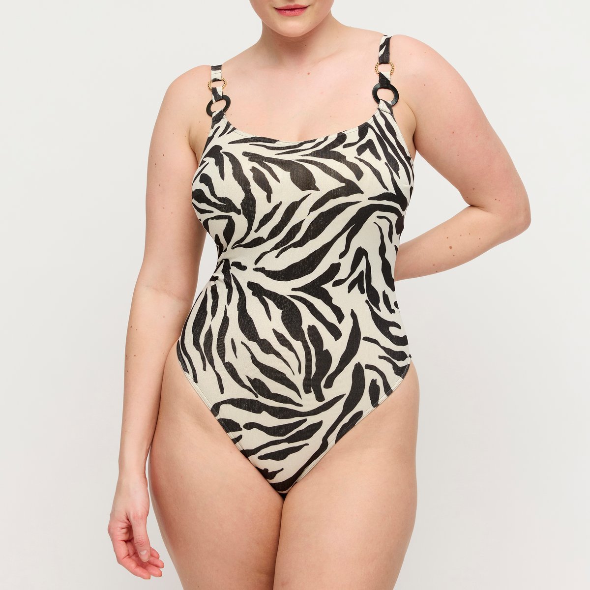 Maillot 1 pièce rembourré sans arm DALICE noir - sauvage shine, PRIMADONNA