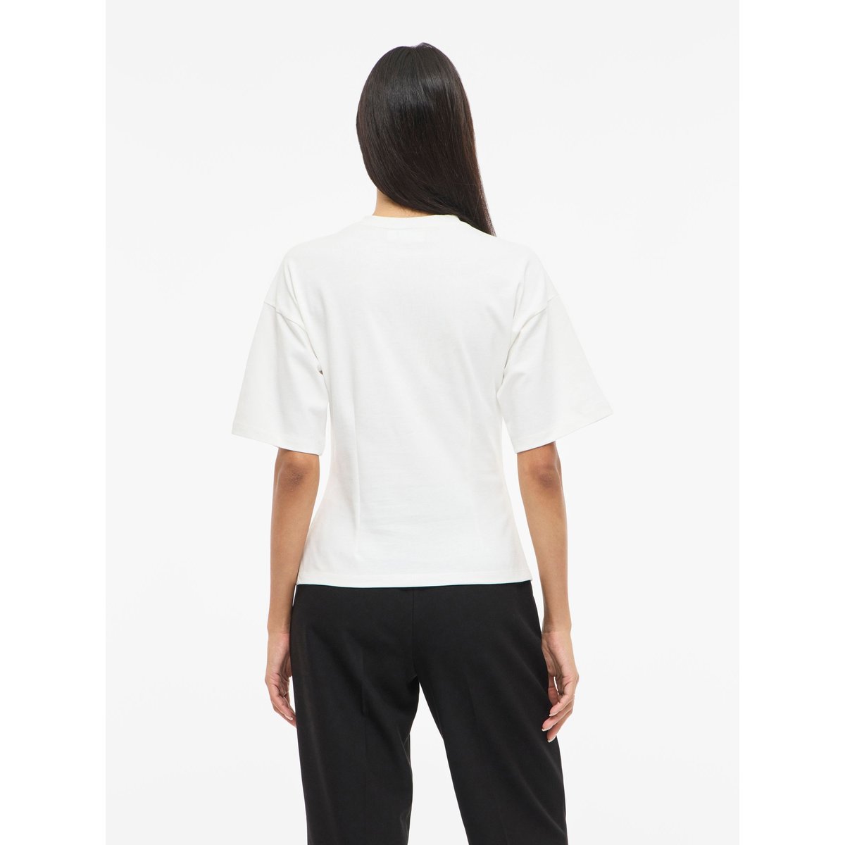 T-Shirt VIENDA - Col rond cloud dancer, VILA