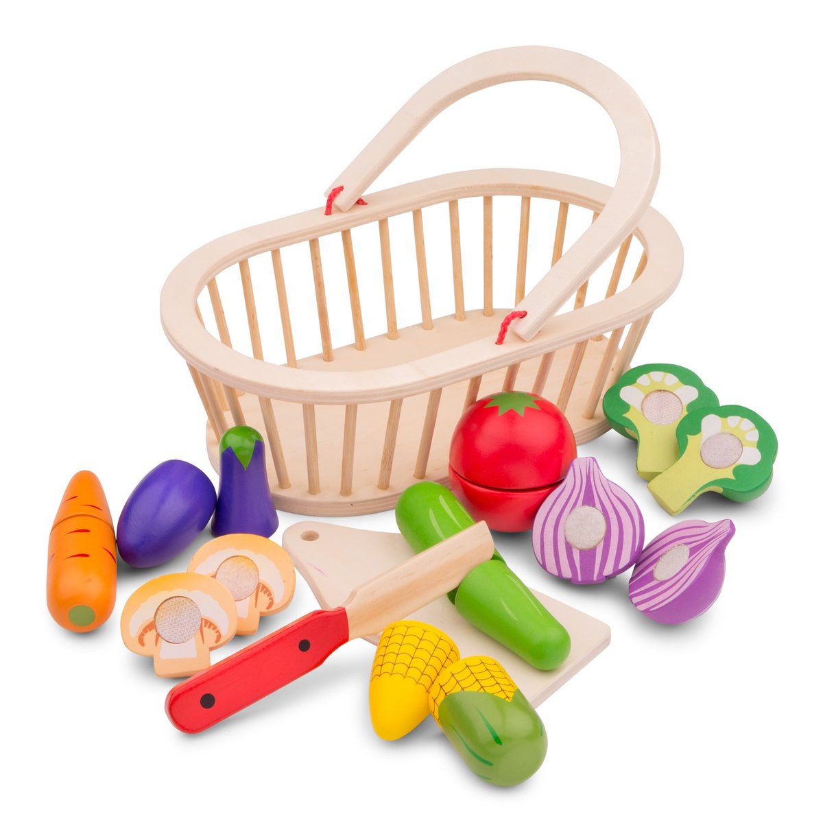 Panier de légumes beige, NEW CLASSIC TOYS