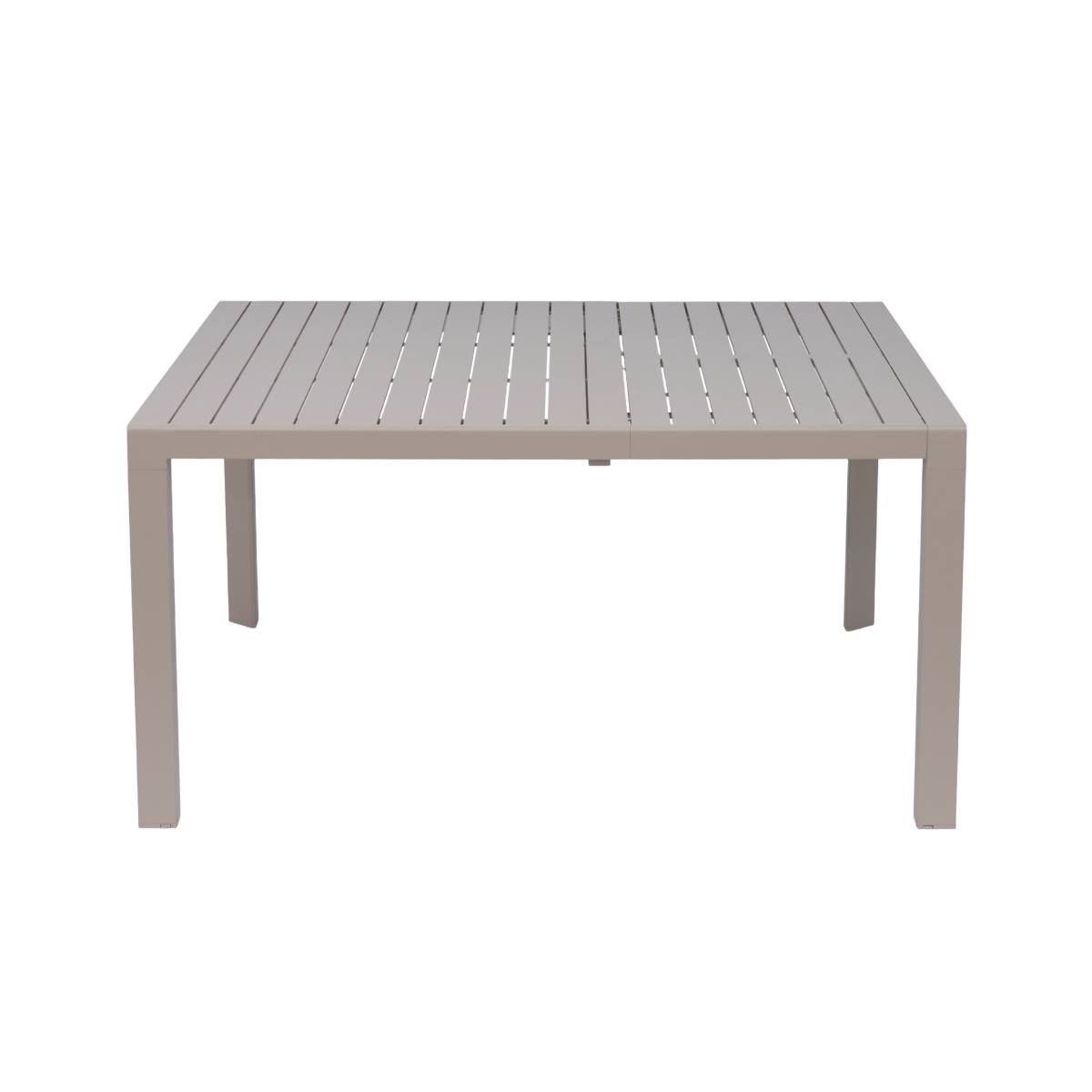 Table de jardin en aluminium KAÏA marron, MADE IN MEUBLES