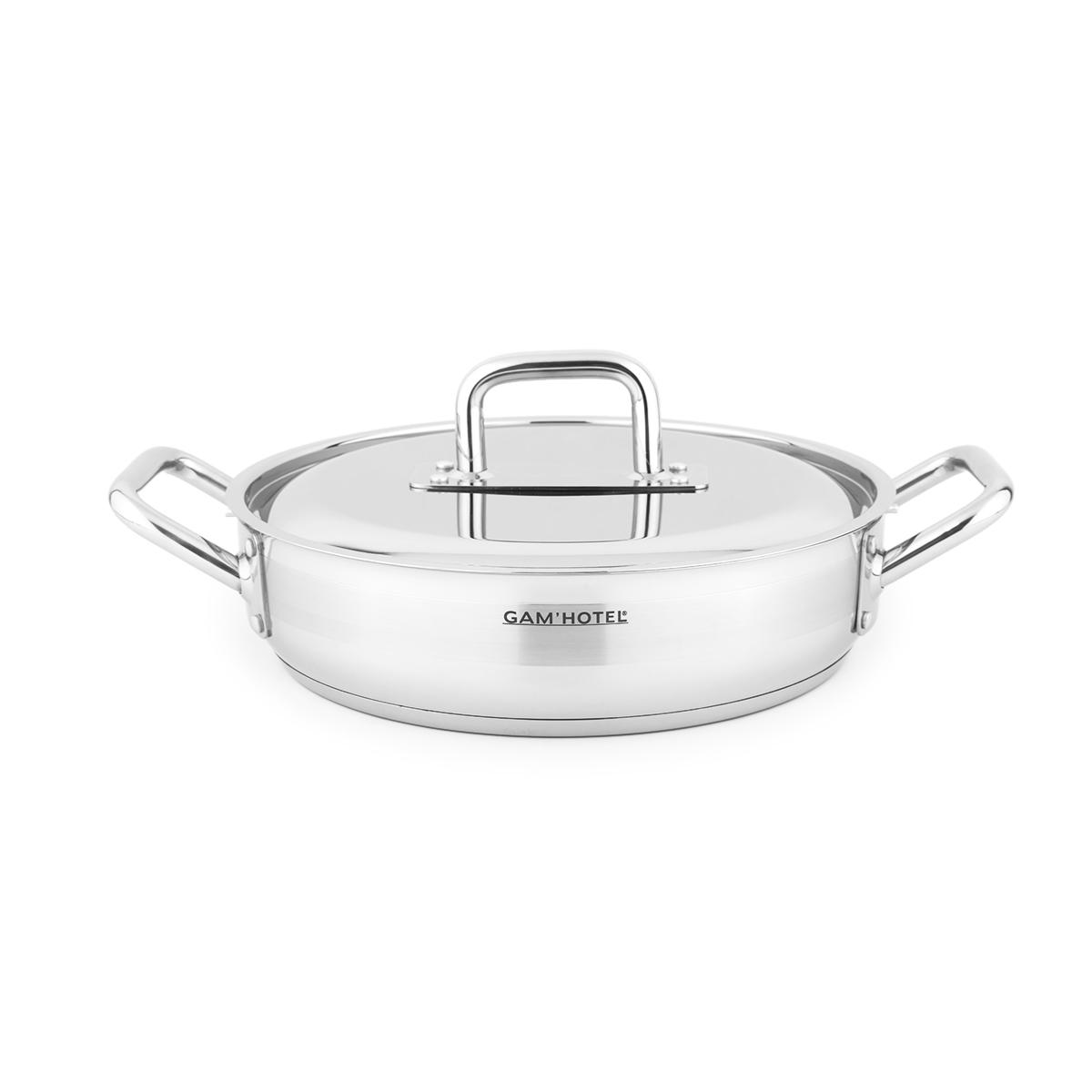Sautoir inox - 36cm induction couleur unique, GAM HOTEL