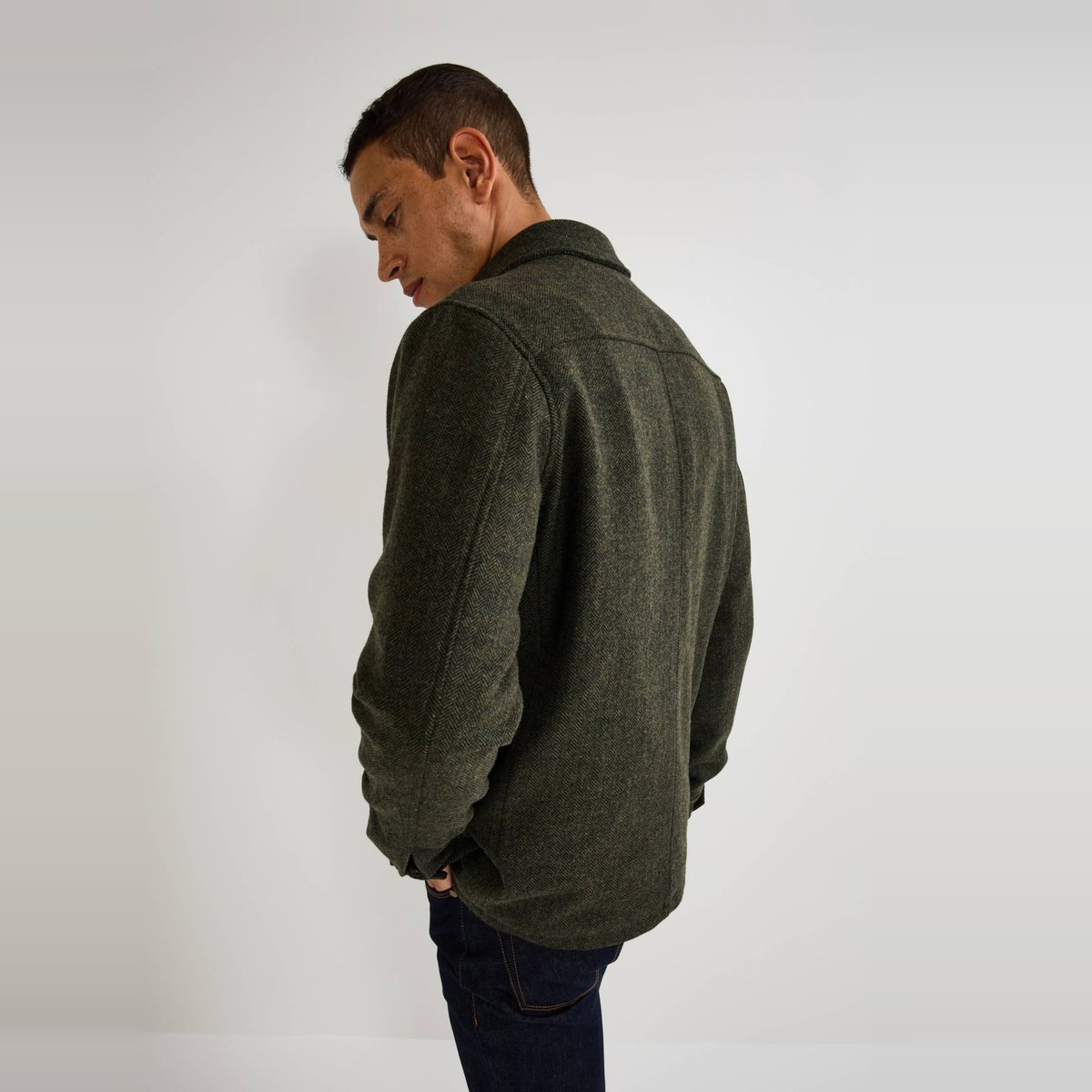 Veste en laine bucheron, MONOPRIX