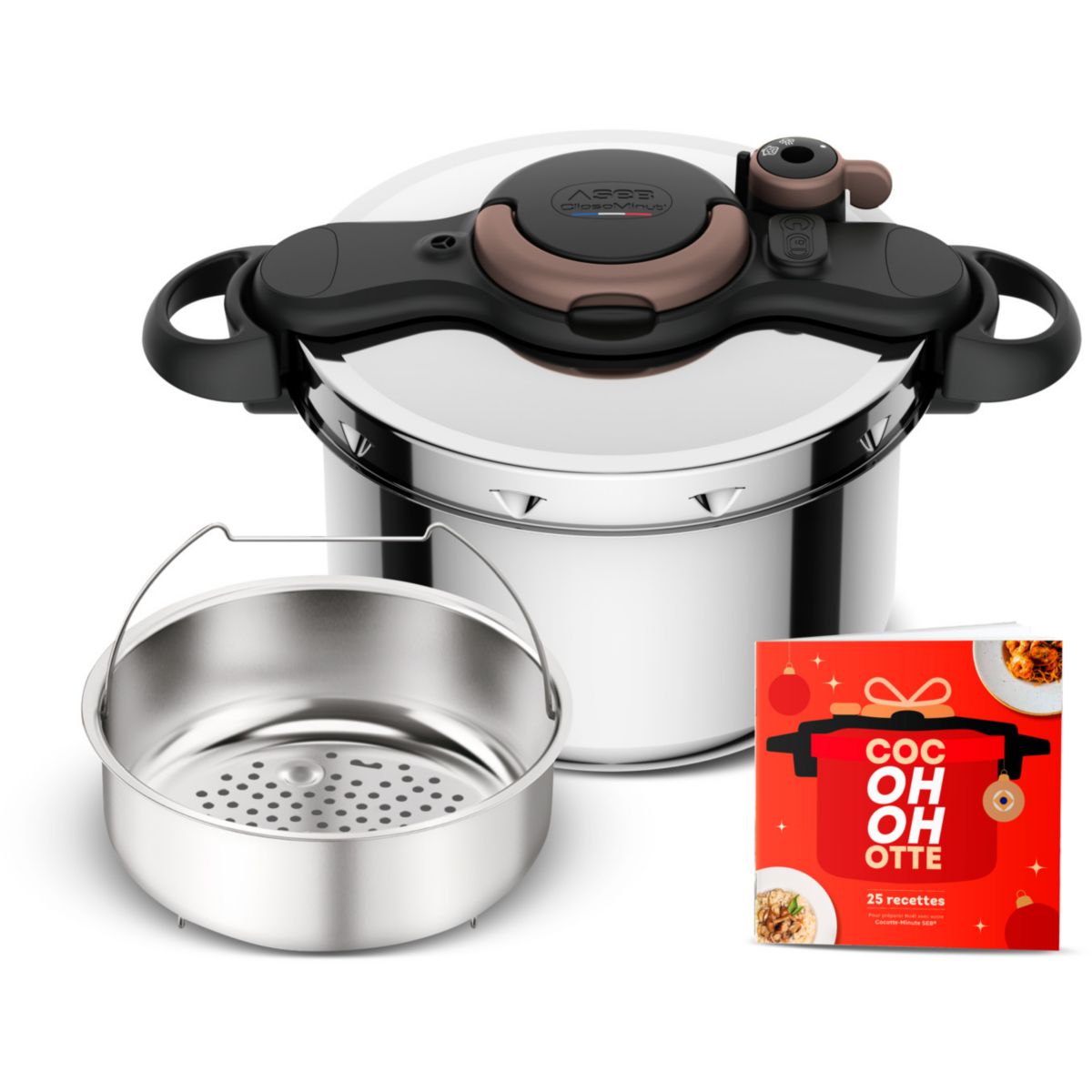 Autocuiseur ClipsoMinute Gourmande 7.5L couleur unique, SEB