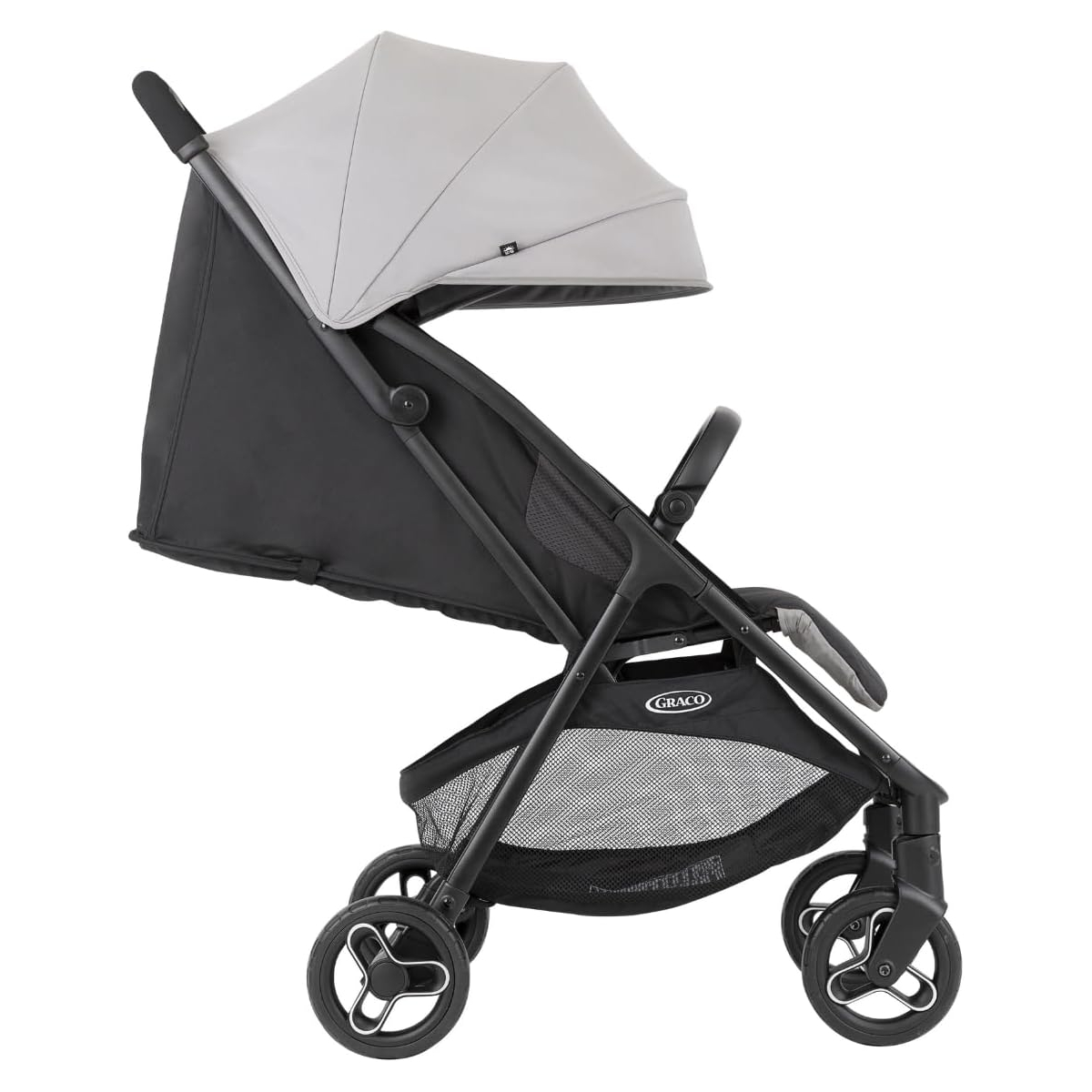 Myavo Poussette Stepple - gris couleur unique, GRACO