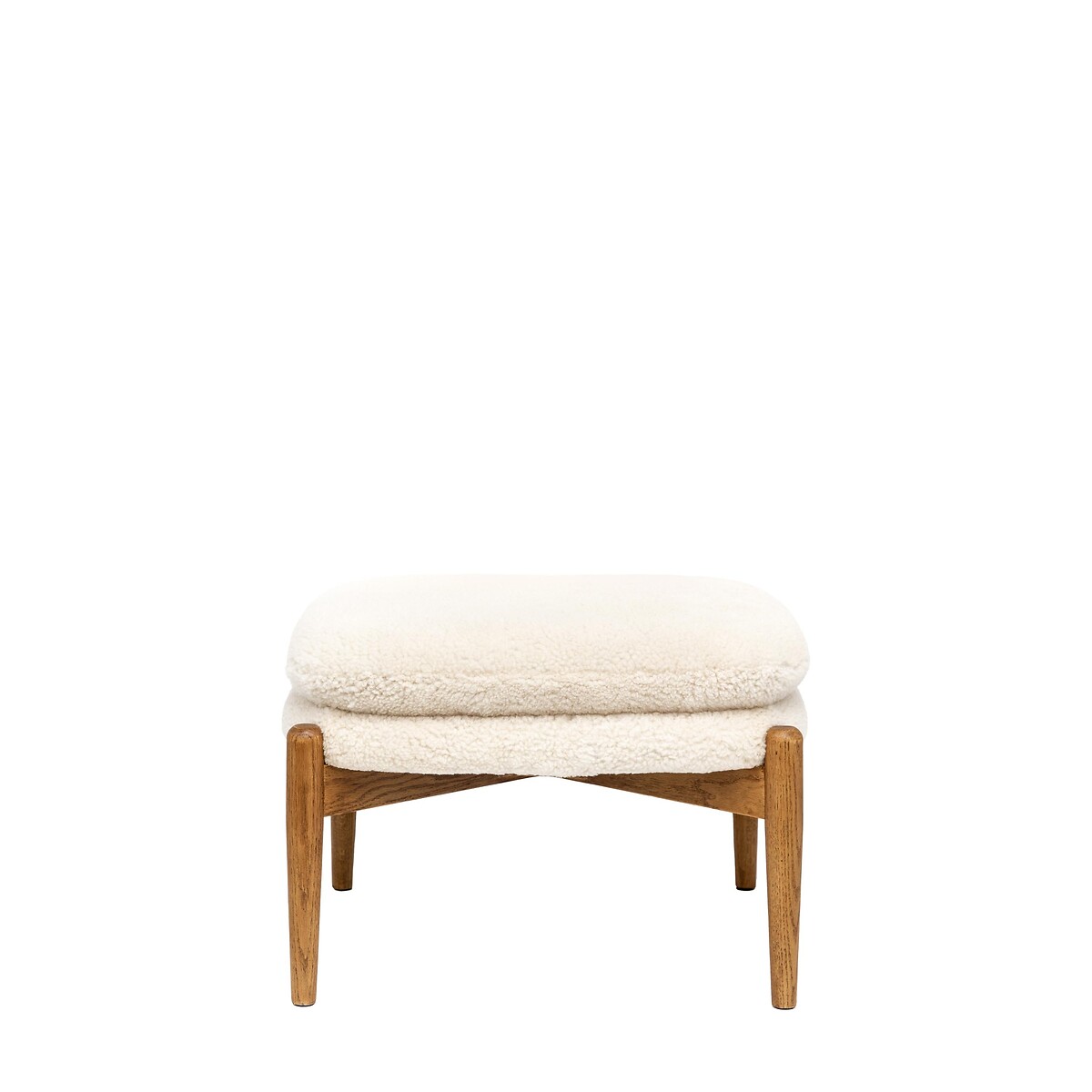 Dulcimer Sheepskin Footstool ecru, ÉDITÉ