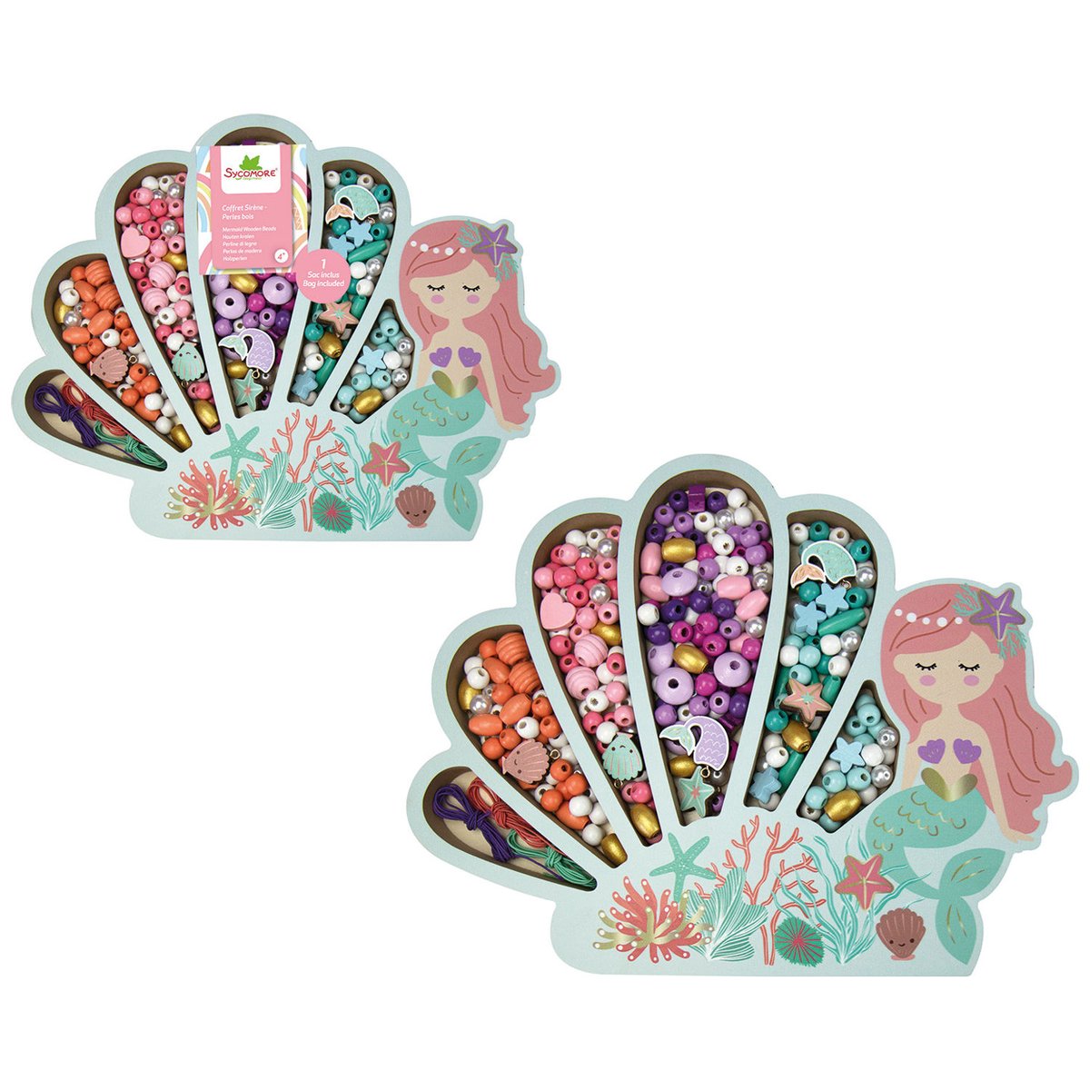 Coffret perles multicolore, SYCOMORE