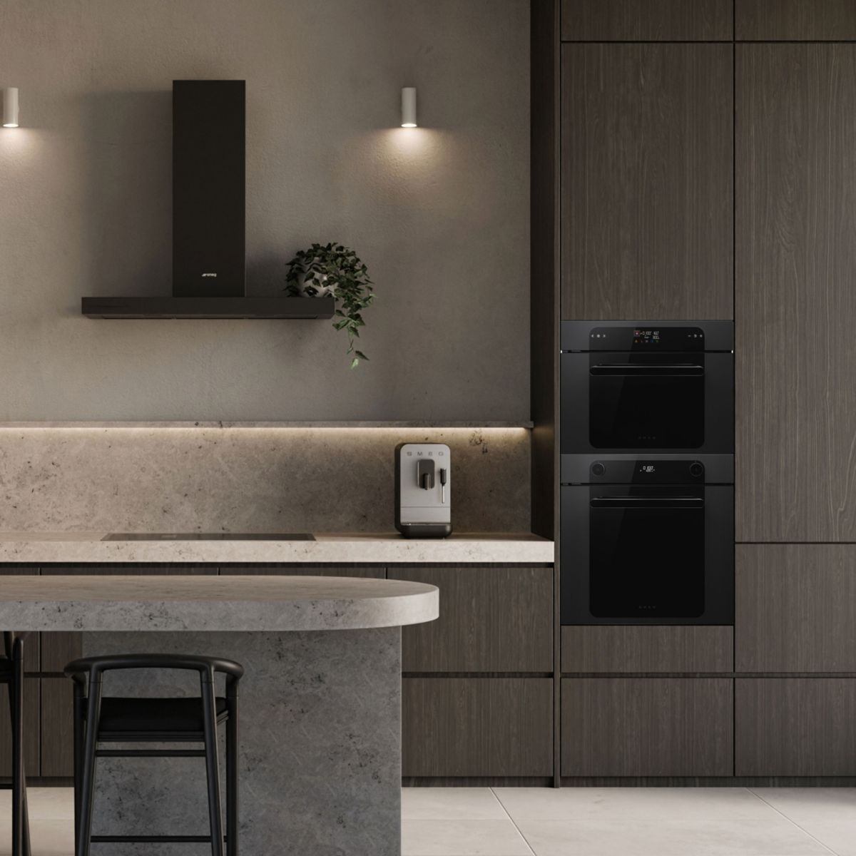 Four encastrable SFP6201TB couleur unique, SMEG