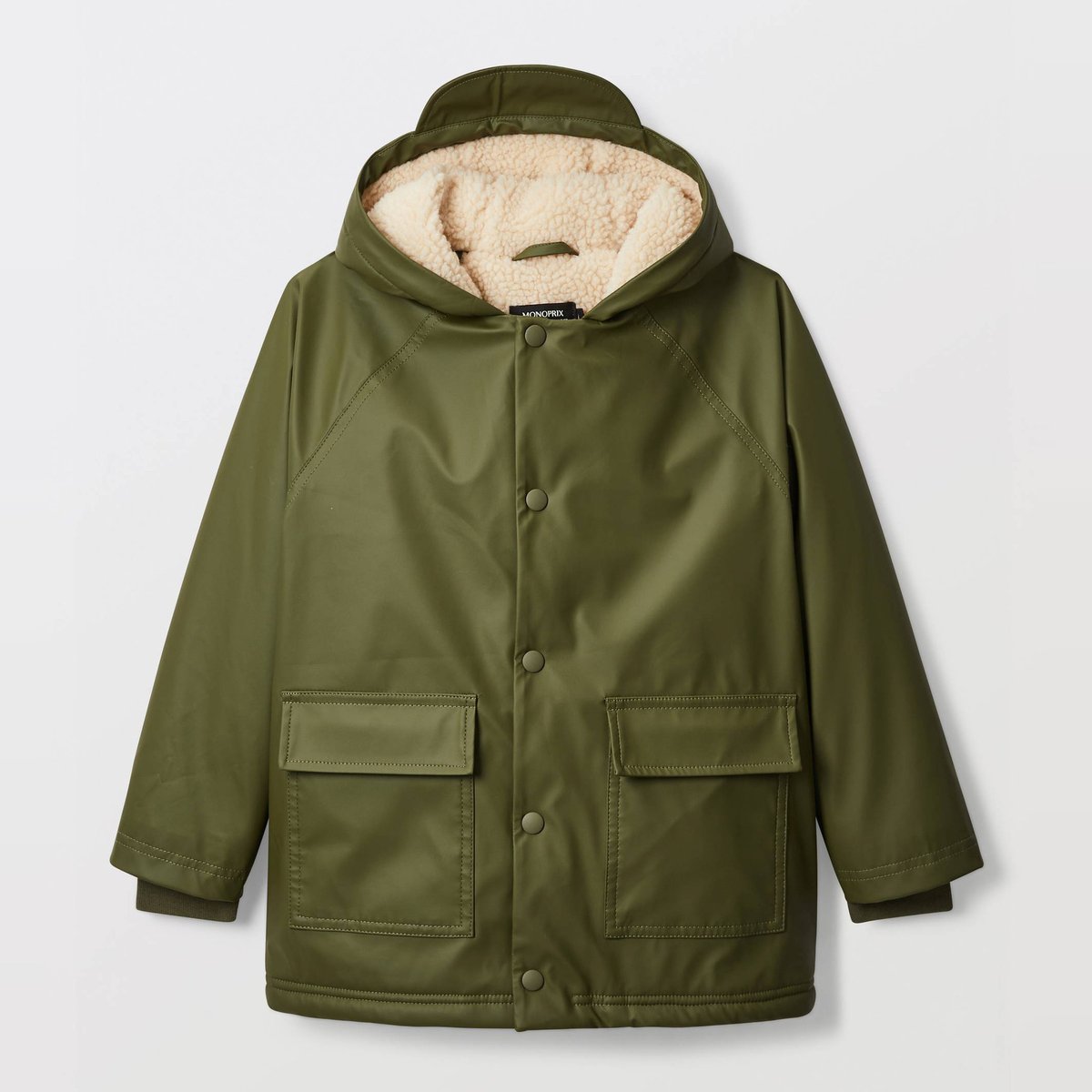 Ciré imperméable unie en polyester recyclé parka, MONOPRIX