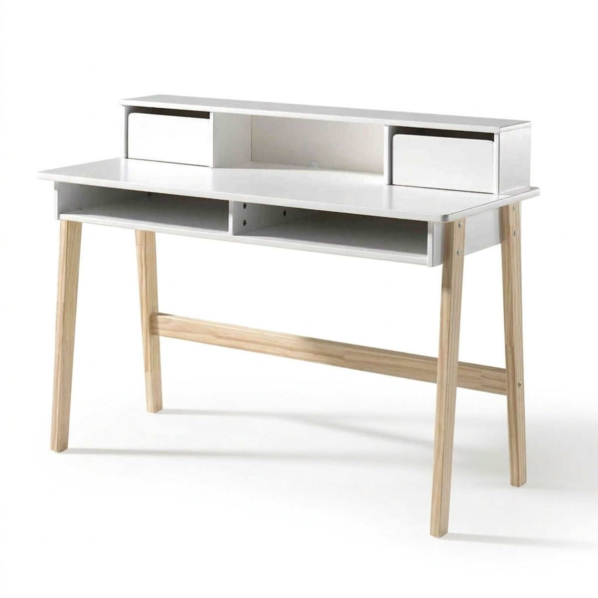 Bureau laqué blanc, TERRE DE NUIT