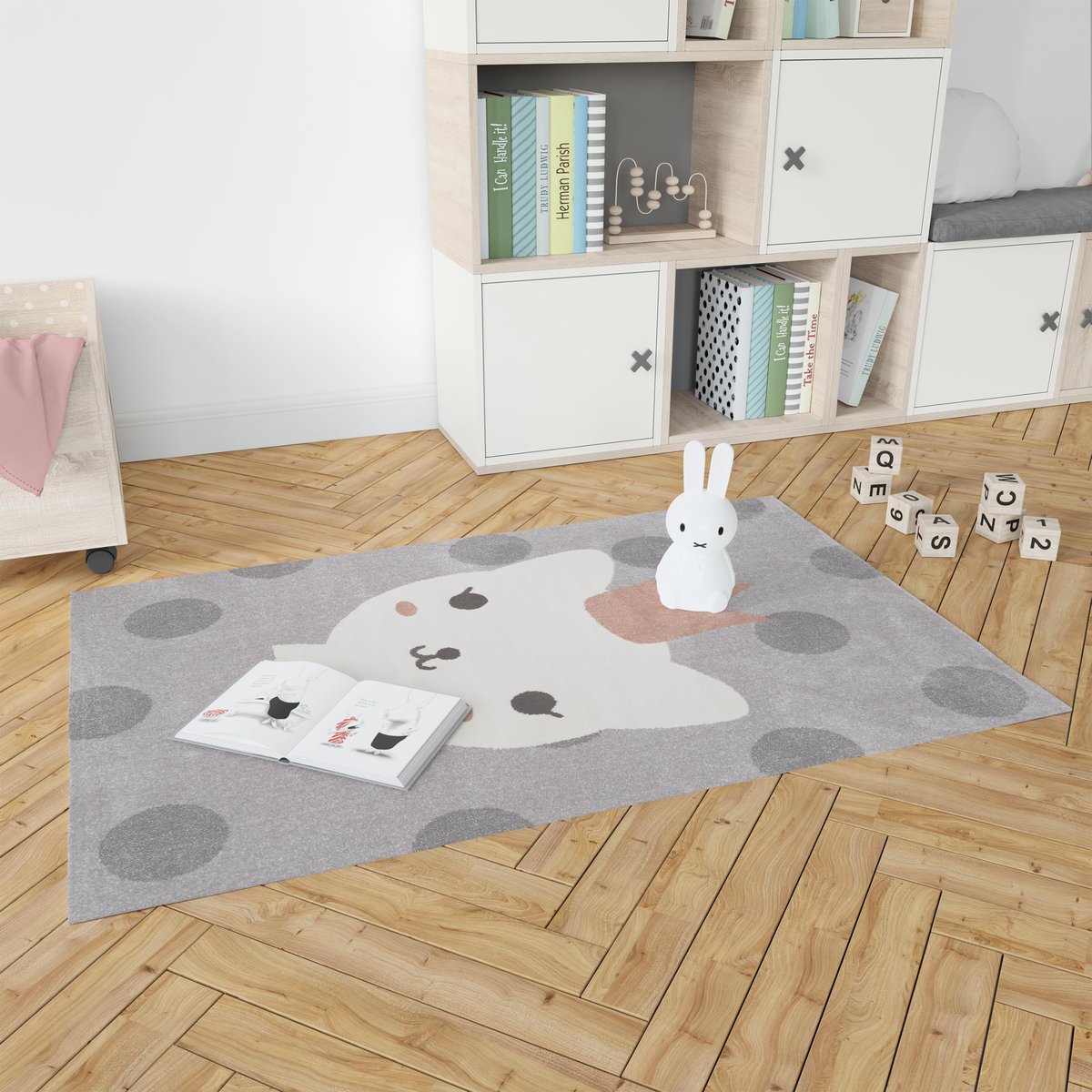 Tapis enfant princesse LOLA POLKA multicolore, NATTIOT