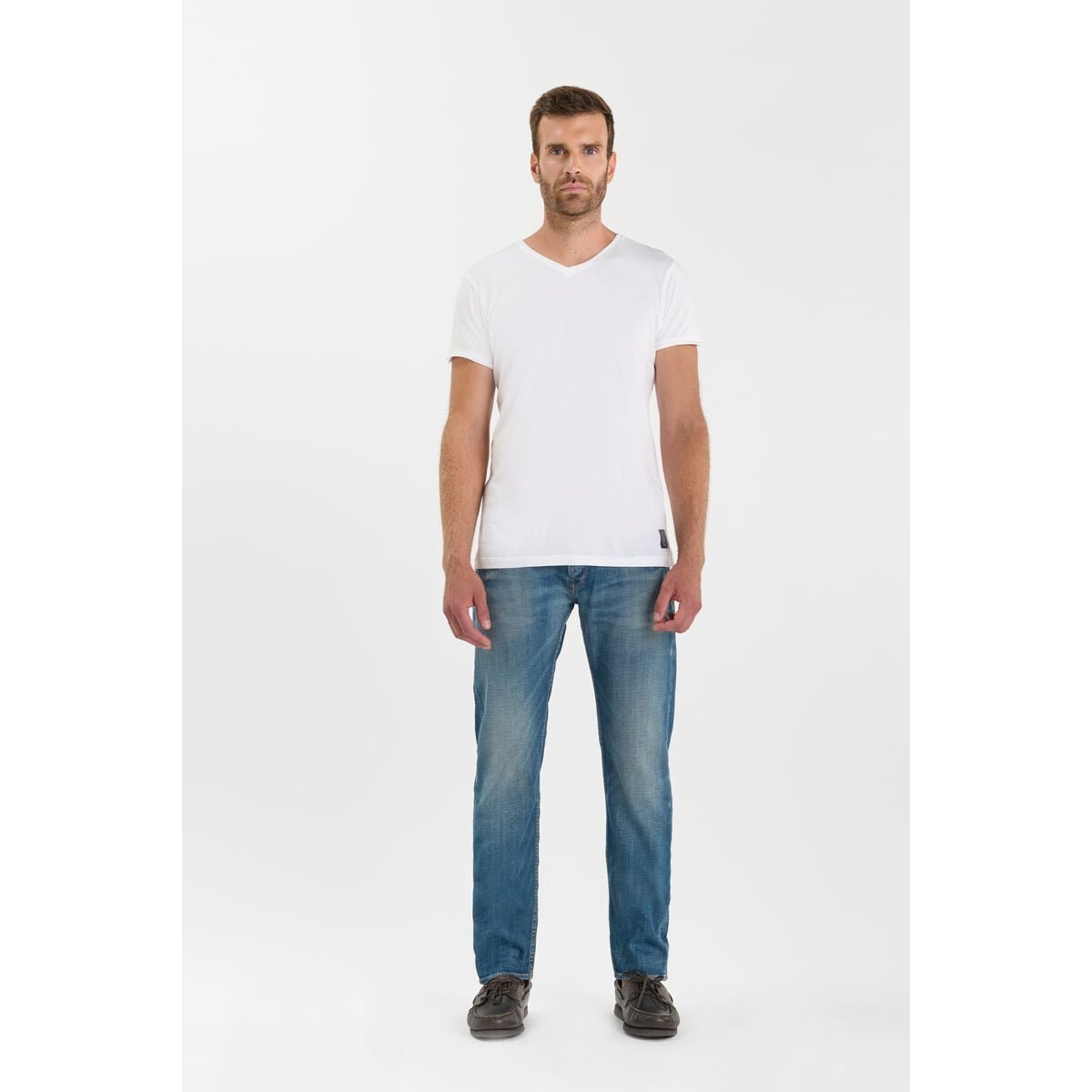 Jeans slim stretch 700/11, longueur 34 blue, LE TEMPS DES CERISES