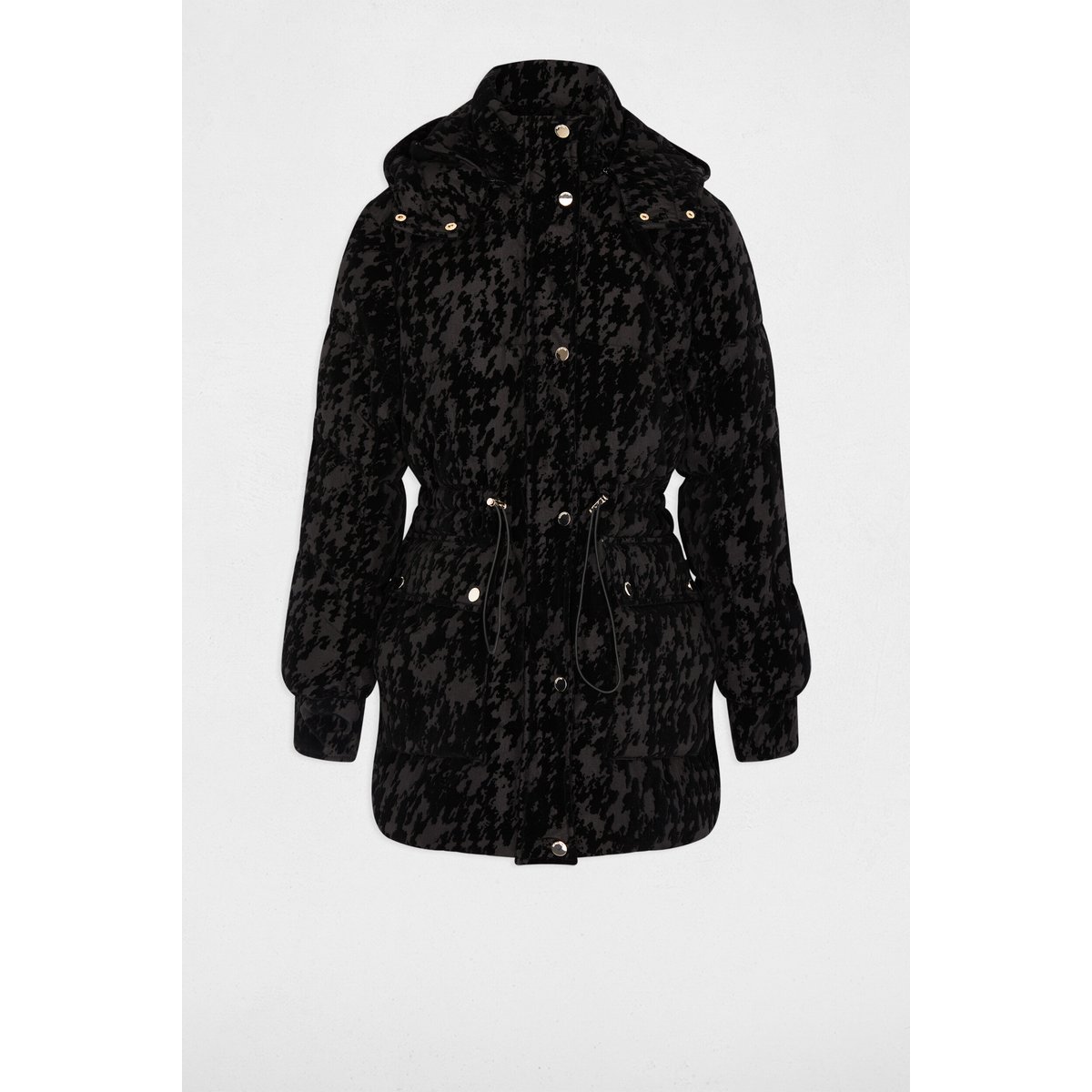 Doudoune velours noir, MORGAN