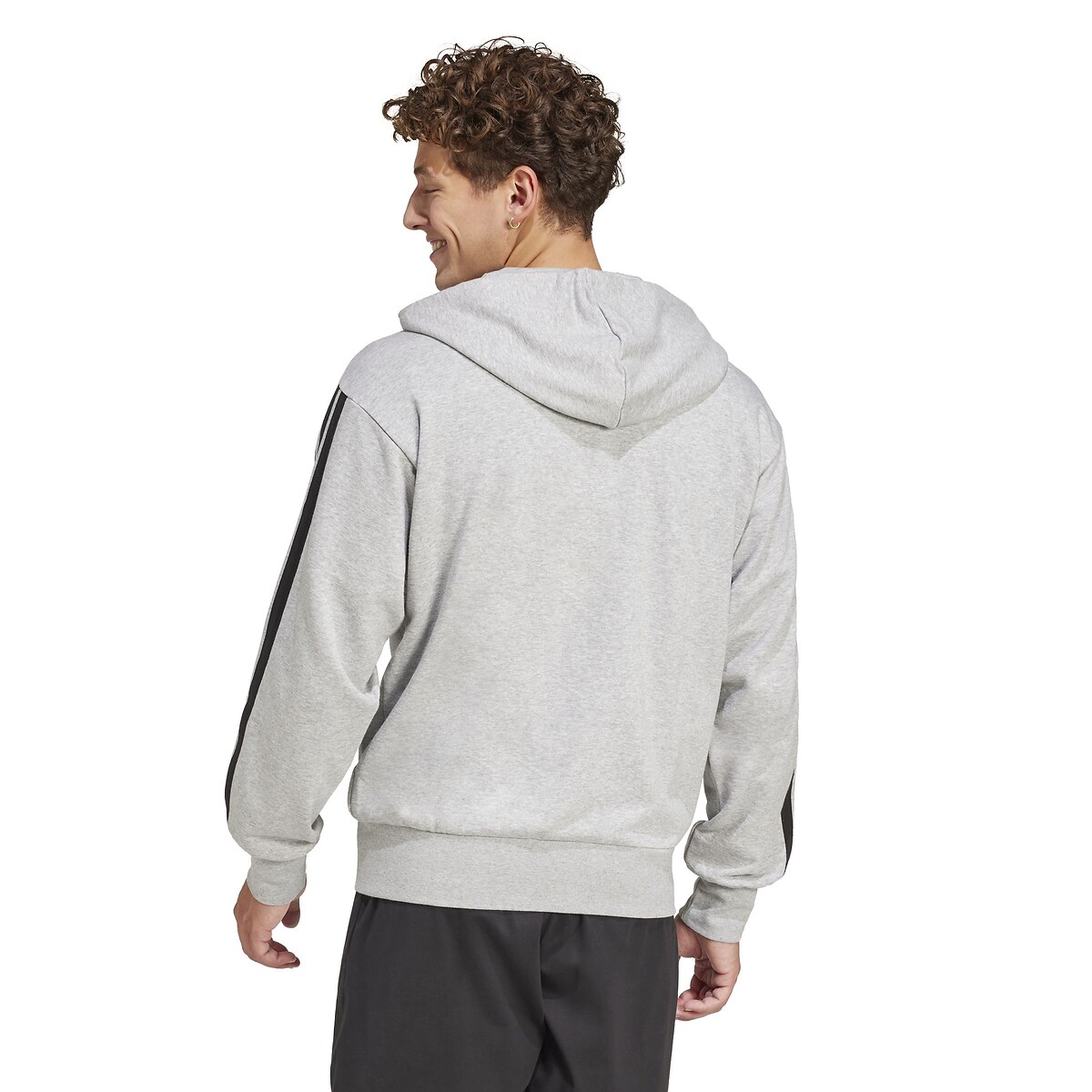 Essential Zip-Up Hoodie grey marl, ADIDAS SPORTSWEAR