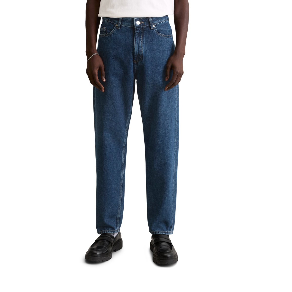 Jeans modèle Runne tapered en pur coton bio bleu foncé, MARC O’POLO DENIM