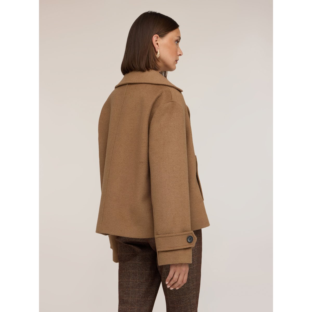Manteau croisé beige, MOTIVI