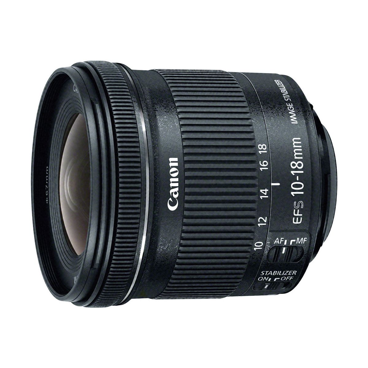 Objectif pour Reflex EF-S 10-18mm f/4.5-5.6 IS STM couleur unique, CANON