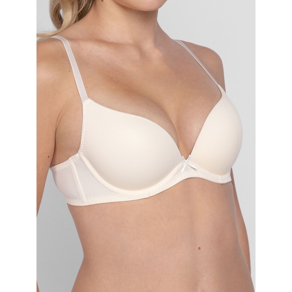 Lot de 2 soutiens-gorge push-up SONIA ivoire/marine, DORINA
