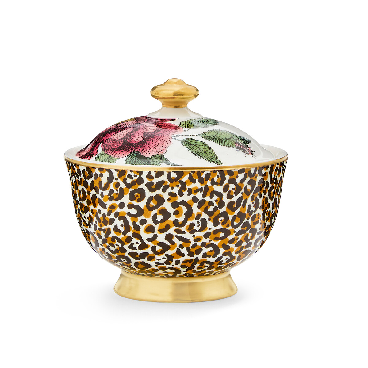 Creatures of Curiosity Leopard Sugar Bowl multi-coloured, SPODE