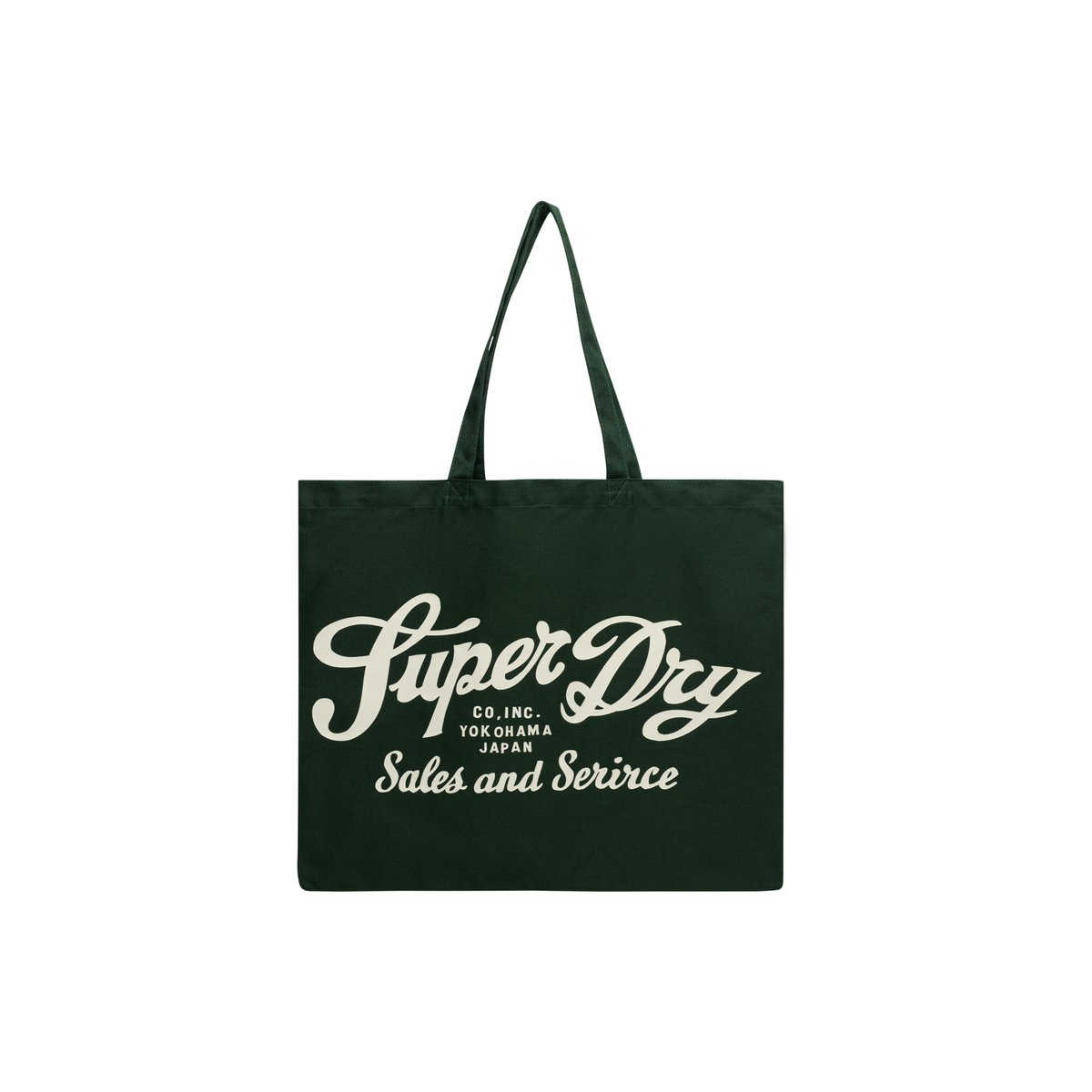 Tote vert émail/blanc cassé, SUPERDRY