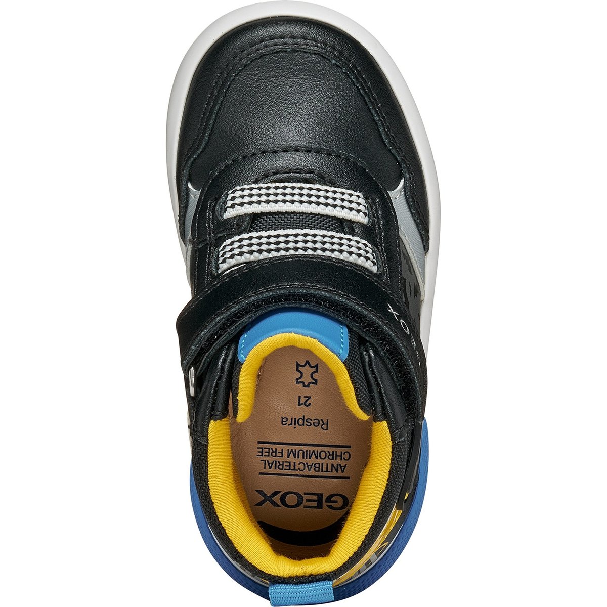 Baskets B GISLI noir/jaune, GEOX