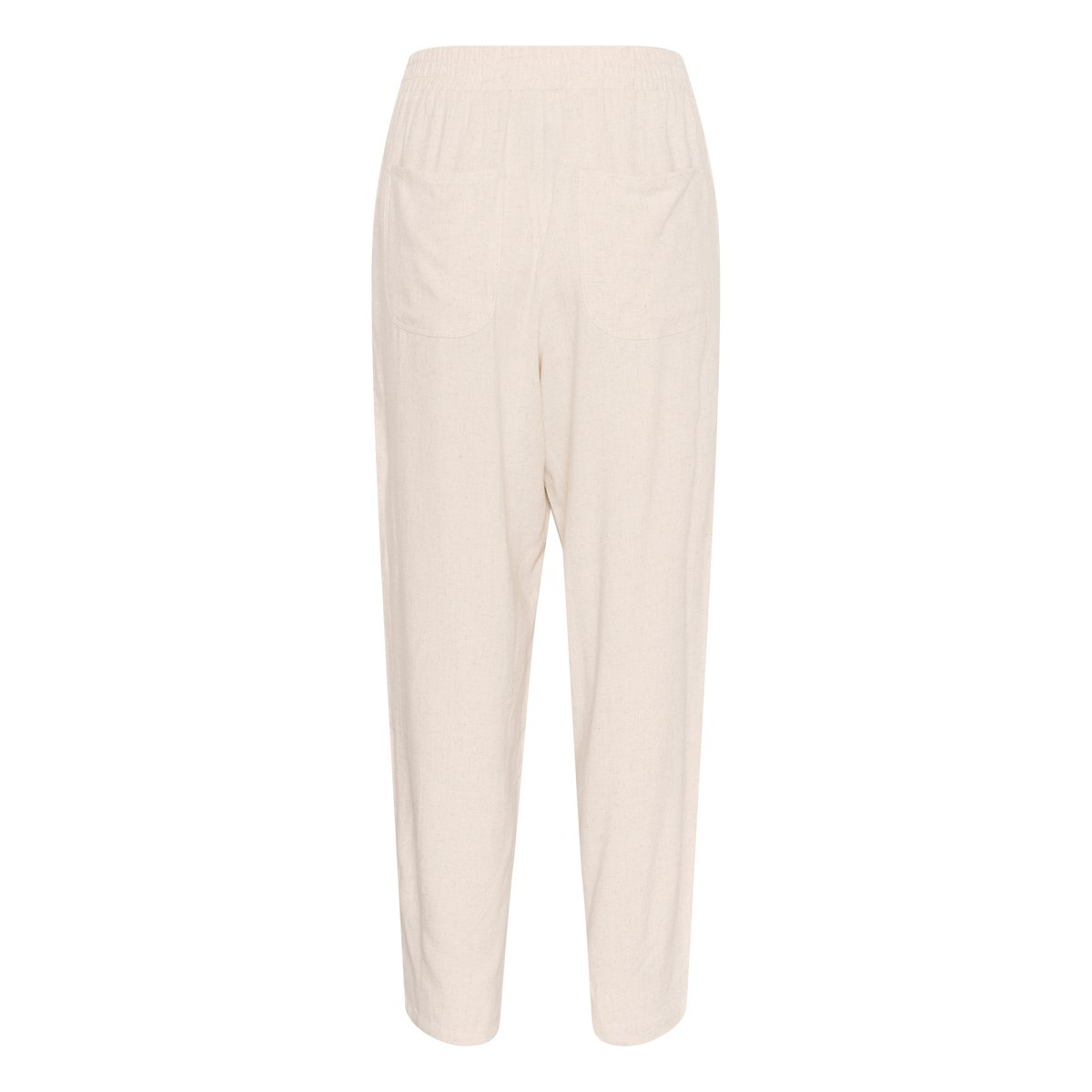 Casual pants beige light sand linen, KAFFE