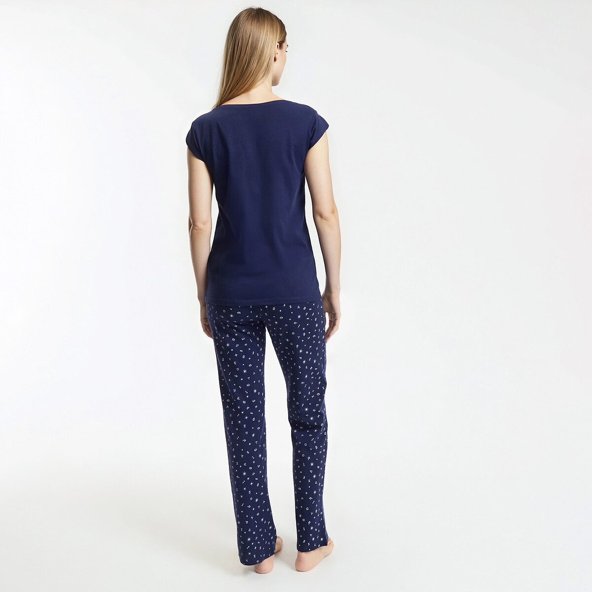 Pyjama en coton, imprimé astral imprimé constellation, SO'HOME