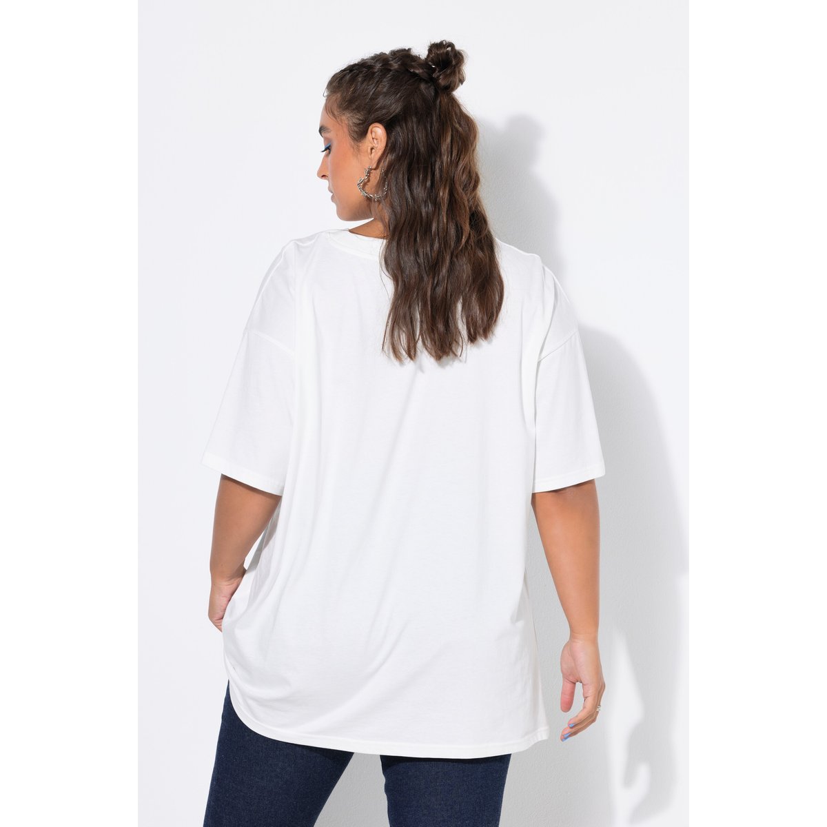 T-shirt, coupe oversize blanc cassé, STUDIO UNTOLD