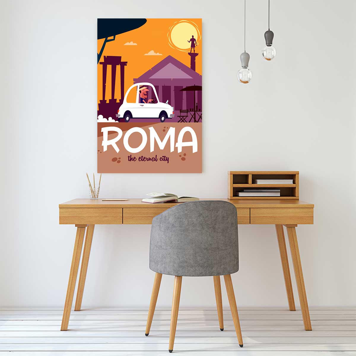 Tableau voyage à rome tableau alu dibond, HEXOA