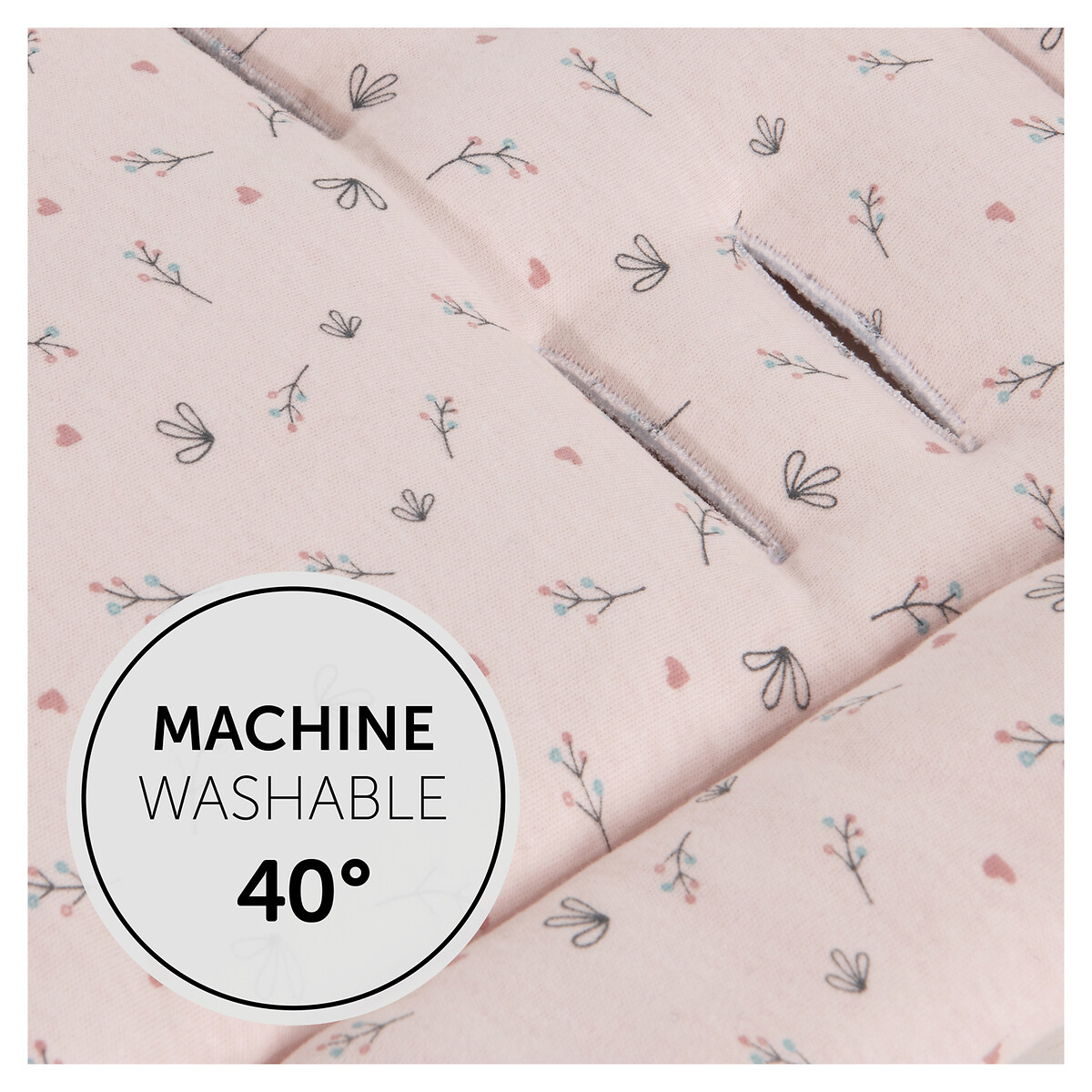 Pushchair Seat Liner in Rose pink, HAUCK