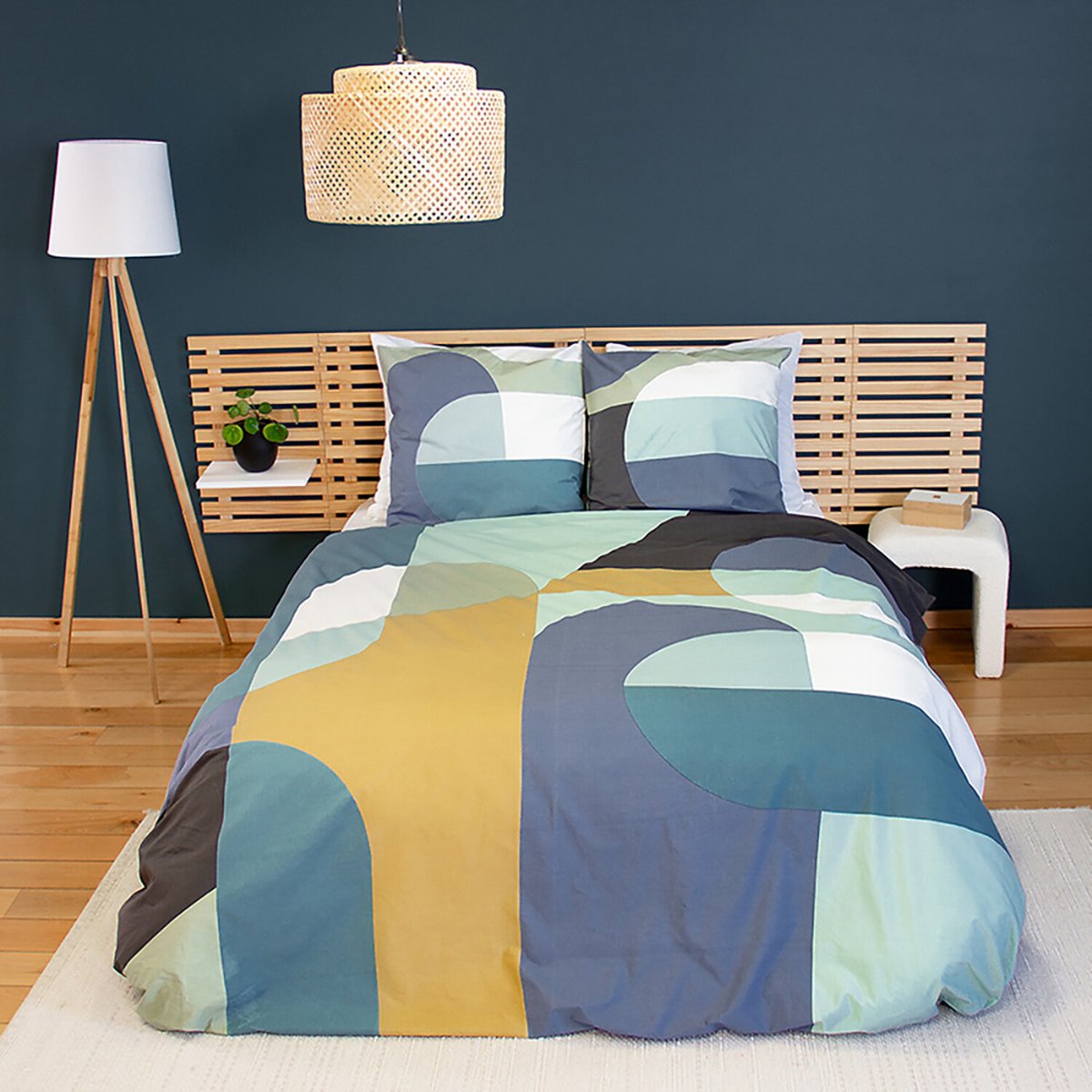 Parure housse de couette en coton imprimée, Joelle imprime, C DESIGN HOME TEXTILE
