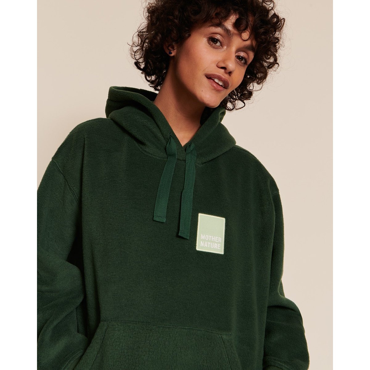 Sweat en polaire recyclée, MOTHER NATURE vert - vert nuit, EMOI EMOI