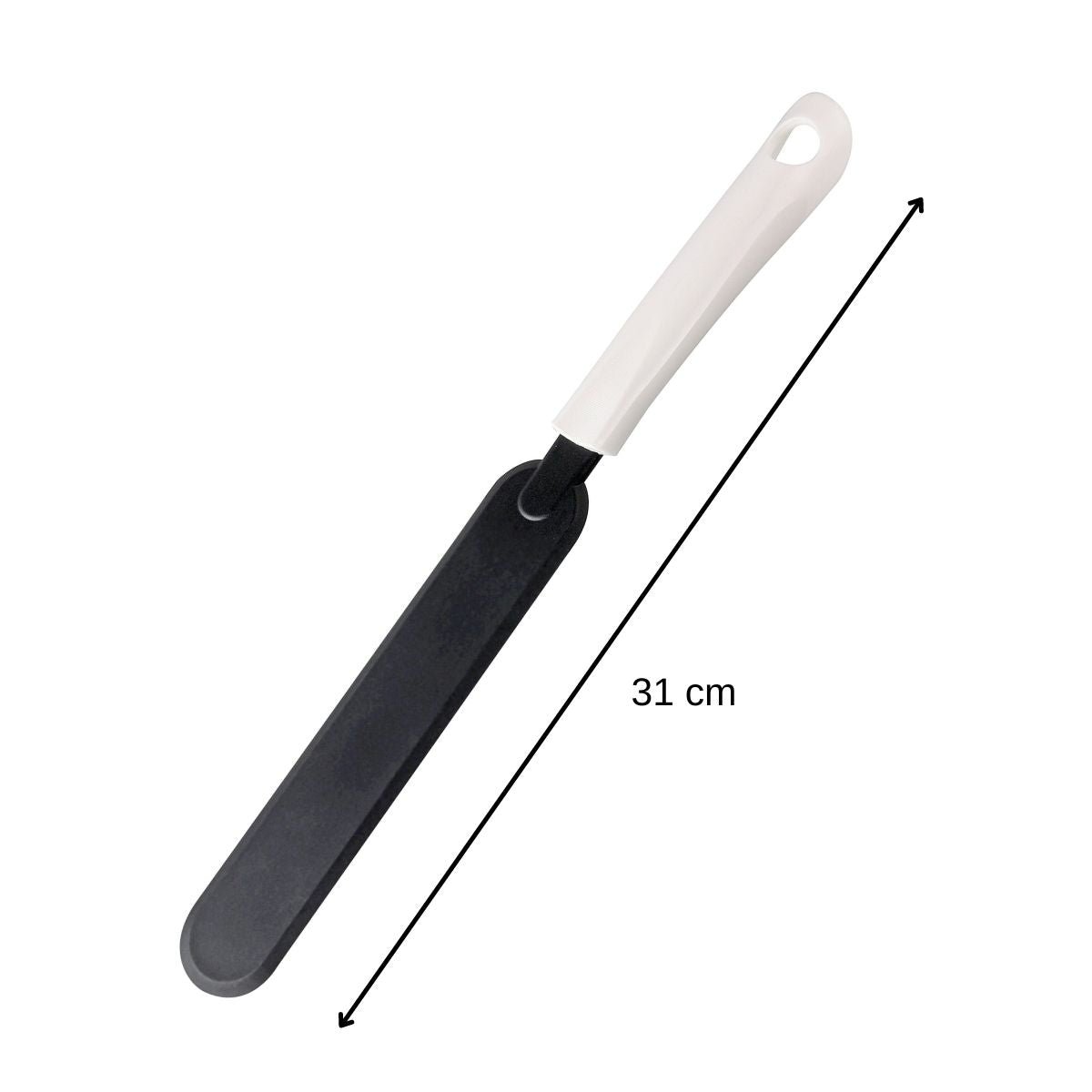 Set de 2 ustensiles de cuisine spatule crêpes ARCADALINA blanc|noir, FACKELMANN