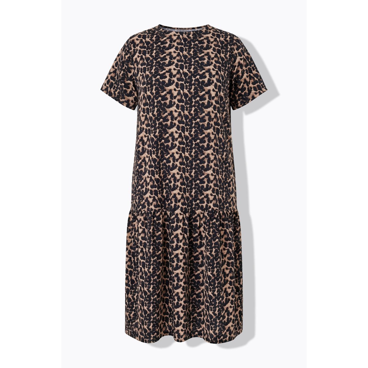 Robe midi à volant sable foncé, STUDIO UNTOLD