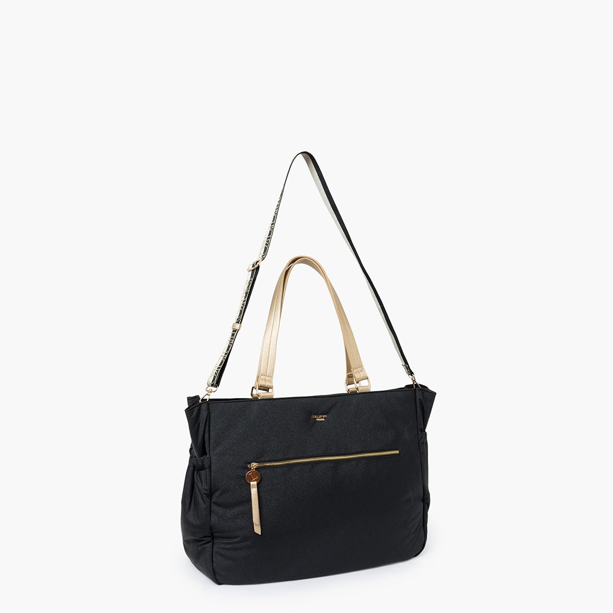 Grand sac shopper S-Rosa noir, LOLLIPOPS