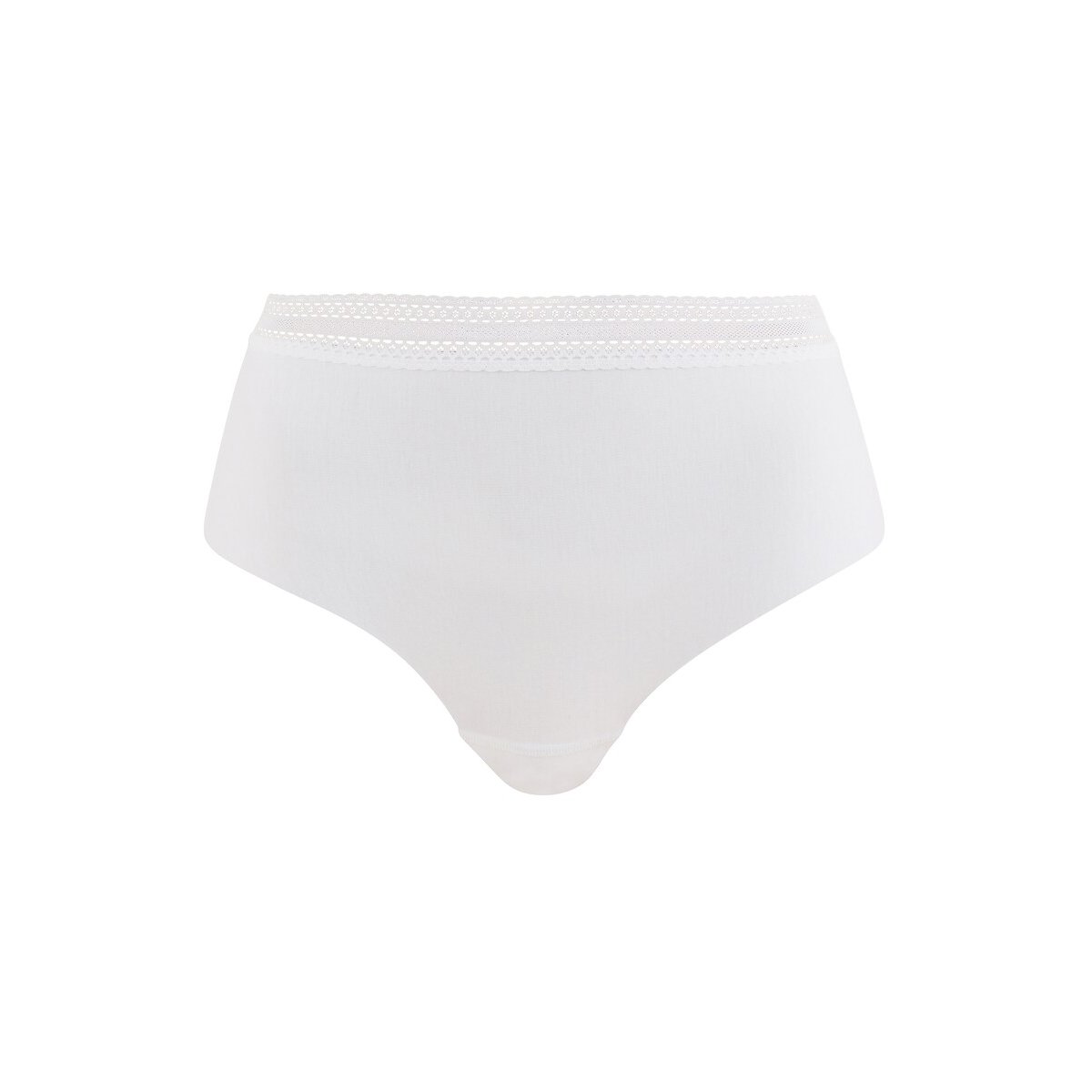 Set van 2 hoge slips katoen Invisible beige+wit, SANS COMPLEXE