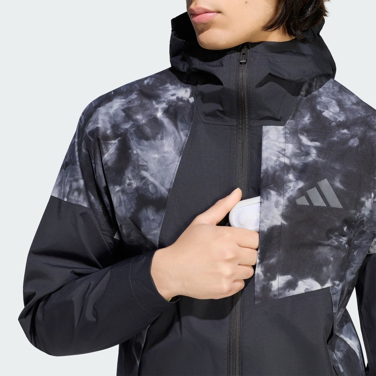 Veste Hybride Terrex Xperior 2,5 Couches Primeknit Teintée Par Pulvérisation Climaproof black, adidas Performance