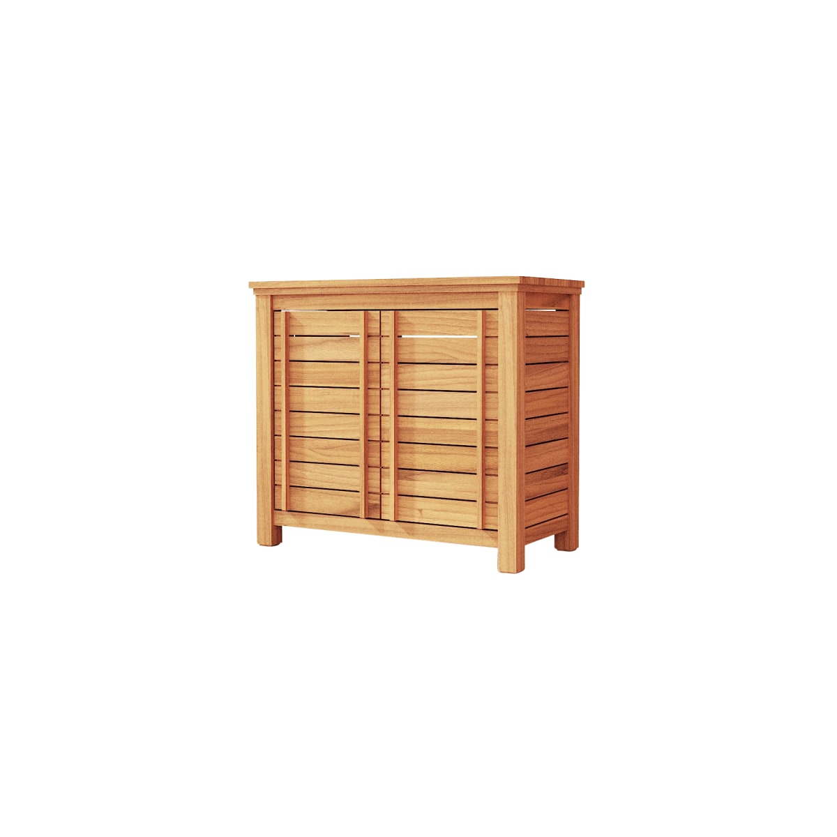 Meuble Salle De Bain en Teck massif, ROSE naturel, TIKAMOON